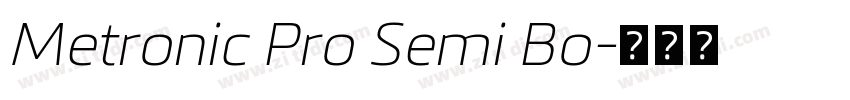 Metronic Pro Semi Bo字体转换